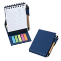 Eco Kraft Paper Spiral Notebook W/Sticky Notes & Pens