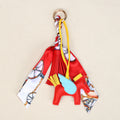 Pegasus Bag Charm With Silk Scarf