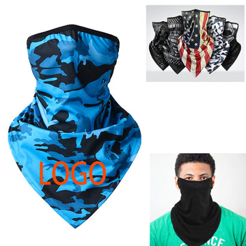 Scarf Mask Bandana With Ear Loops Neck Gaiter Quick Dry