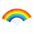 Rainbow Plastic Foldable Hand Held Fans