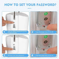 Portable Beach Safe Lock Box With Security Wire
