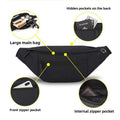 4 Zipper Pockets Waist Bag Large Capacity Crossbody Bag