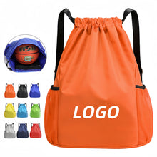 Waterproof Drawstring Backpack With Mesh Pockets