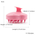 Shampoo Massager Brush With Silicone Bristles