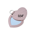 Minimalist Pu Heart-Shaped Makeup Mirror