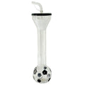 20 Oz Soccer Shaped World Yard Cup With Straw And Lid