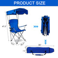 Folding Canopy Beach Chair