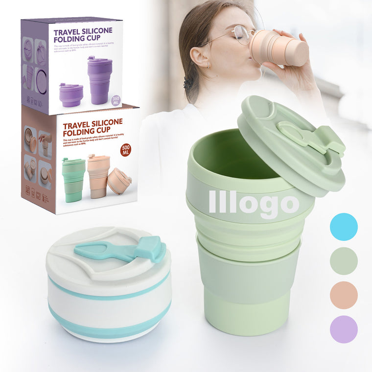 Stretchable Temperature Resistant Silicone Foldable Mug