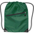 Nylon Zippered Drawstring Backpack