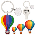 Custom Premium Metal Hot Air Balloon Keychain