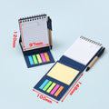 Eco Kraft Paper Spiral Notebook W/Sticky Notes & Pens