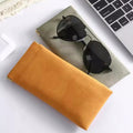 Portable Leather Sunglass Pouch