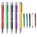 Metallic Aluminum Double Ring Ballpoint Pen