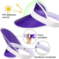 Unisex Sun Visors Plastic Clear Cap
