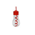 Bulb Shaped Light Up Plastic Water Bottle