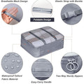 7-Piece Waterproof Travel Packing Cube Set