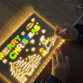 Acrylic Light Message Board With 7 Colored Pens