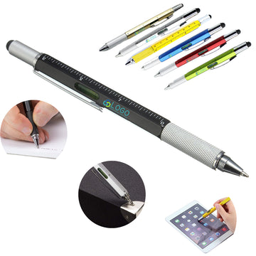 Multifunction 6 In 1 Tool With Ballpoint Pen