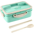 Wheat Straw Lunch Box With Tableware