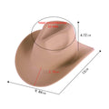 Western Cowboy Hat Curled Brim