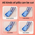 2-in-1 Tablet Cutter Compact Pill Splitting Tool