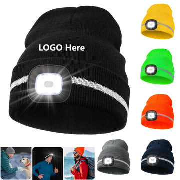 LED Reflective Beanie