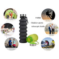 550ml Portable Foldable Sports Travel Silicone Water Bottle