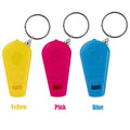 Portable Mini Plastic Whistle Keychain LED Light UV Light