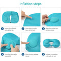 Inflatable Travel Neck Pillow Set
