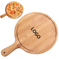 Pizza Peel Round Bamboo Cutting Board With Handle