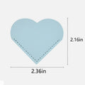 Leather Heart-Shaped Portable Bookmark Clip