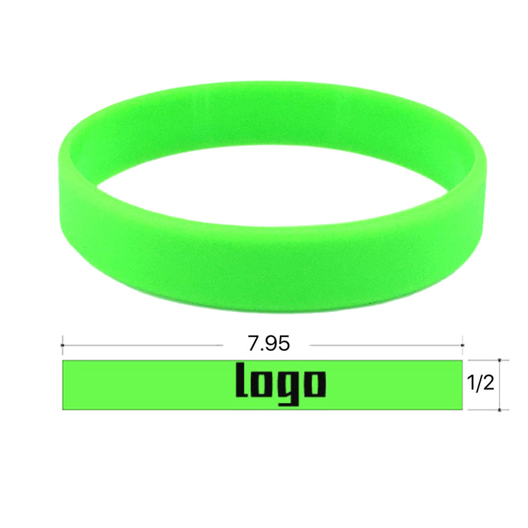 Silkscreen Silicone Wristband