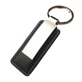 Rectangular Leather Keychain