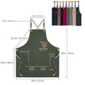 Adjustable Cross Back Canvas Apron