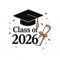 Class Of 2026 Graduation Metal Keychain