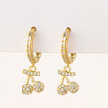 Alloy Zircon Earrings