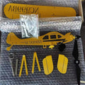 Yellow Airplane Weathervane Garden Decoration