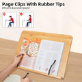 Adjustable Book Holder Tray and Page Paper Clips
