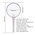 30X Rechargeable Magnifier With LED Light