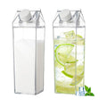 17 Oz Reusable Clear Plastic Milk Carton Water Bottle