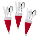 Santa Hat Silverware Holder