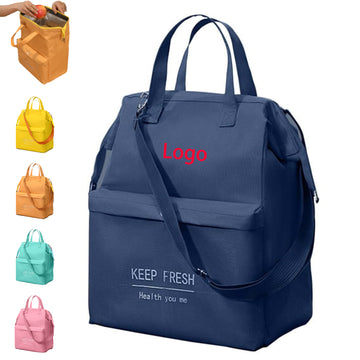 Large Capacity Waterproof Insulated Crossbody Lunch Bag