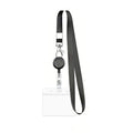 Retractable Clear Id Card Holder With Neck Lanyard
