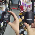 Black Candle Jar With Lid-250Ml
