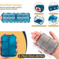 Daily Pill Box Case - Portable Travel Medication Organizer