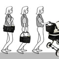 Universal Baby Stroller Organizer Bag With Detachable Pouch