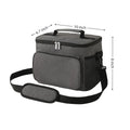 10L Insulated Lunch Cooler Bag with Pockets & Shoulder Strap