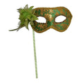 Half Masquerade Mask On A Stick