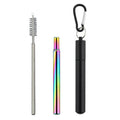 Portable Stainless Steel Telescopic Straw Set