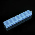 Seven-Compartment Transparent Pill Case